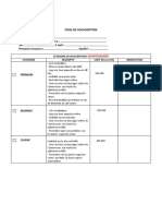 Fiche de Souscription: Categorie de Souscription: Categorie Descriptif COÛT (Francs CFA) Observation