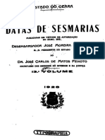 Datas de Sesmarias Do Ceará - Eusebio de Souza - Volume 13