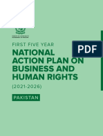 Pakistan 1st National Action Plan On Business and Human Rights - September 2021