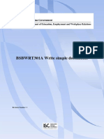 BSBWRT301A Write Simple Documents