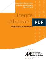 Annales Licence Allemand 2013-2014