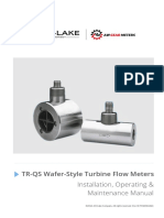TR-QS Wafer-Style Turbine Flow Meters: Installation, Operating & Maintenance Manual