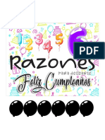 6 RAZONES CUMPLEAÑOS