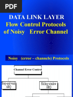 Data Link Layer: Flow Control Protocols of Noisy Error Channel