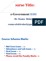 Course Title:: E-Government