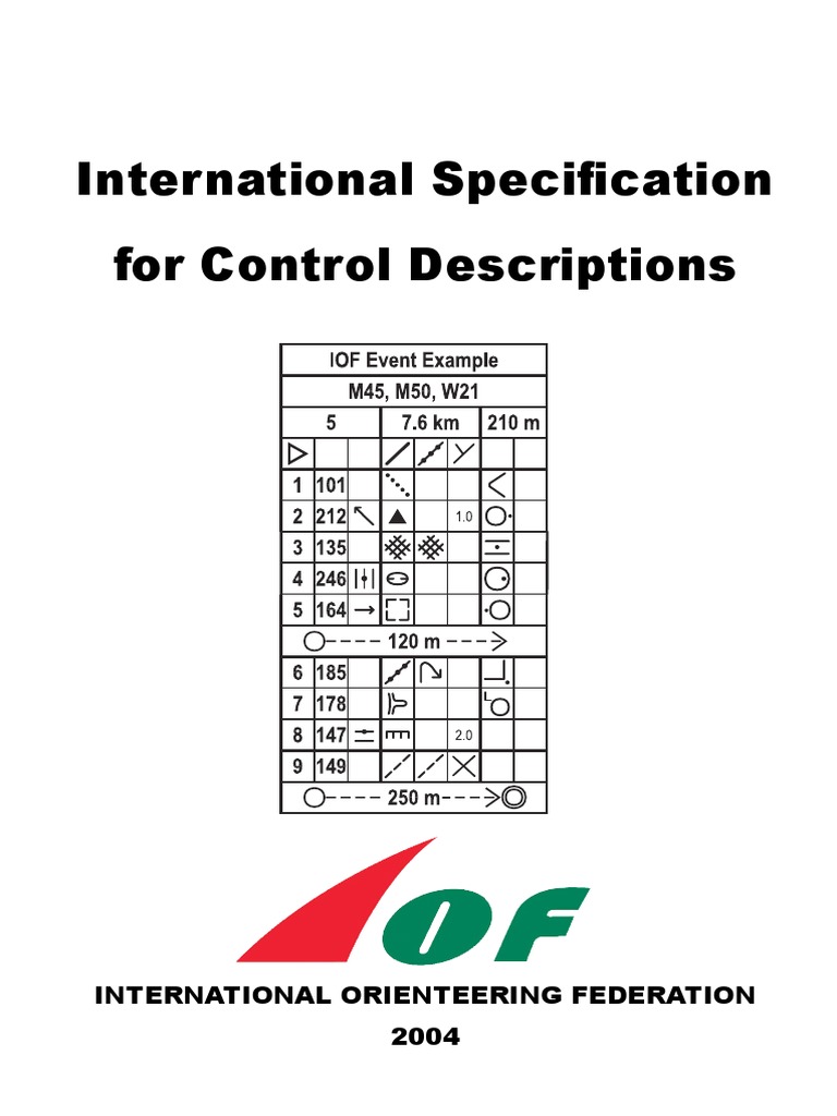 Orienteering Control Symbols Guide | PDF | Trees | Road