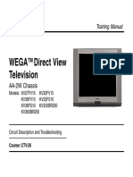 Wega Direct View Television: Training Manual