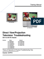 Direct View/Projection Television Troubleshooting: Training Manual