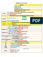 Newborn Assessment Period: ST TH