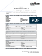 Anexo II - Proposta de Plano de Trabalho