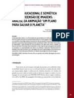 Análise semiótica de animação sobre meio ambiente