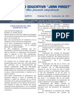BOLETÍN INFORMATIVO Edición No 11 de 2.021