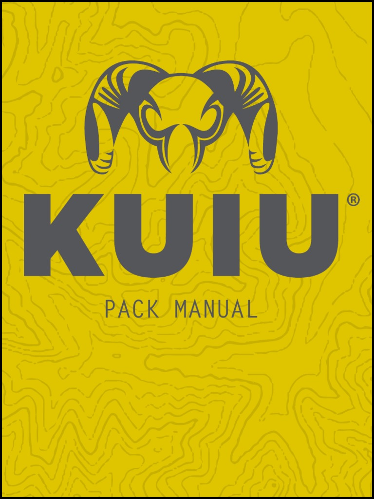 Kuiu Pack Manual PDF Equipment Manufactured Goods