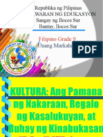 KULTURA Ang PAMANA NG NAKARAAN...