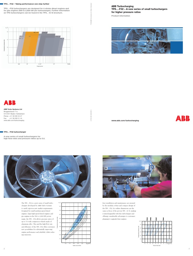 ABB Turbocharging TPS . F32 A New Series of Small Turbochargers