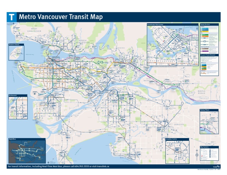 Metro Vancouver Transit Map PDF Vancouver Public Transport