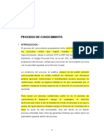 Proceso de Conocimiento Derecho Procesal Civil I