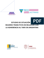Estudio sobre la adherencia al TARV de mujeres trans en Argentina