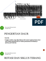 Penentuan Daur Dan Erat Pemanenan Kayu