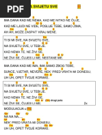 70 Sevdalinki Sa Tekstom I Akordima | PDF
