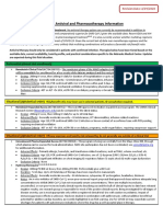 Antiviral and Pharmacotherapy Information