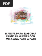 MANUAL Para Elaborar Fabricar MUEBLES Con MELAMINA Paso a Paso