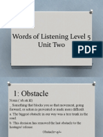 Words of Listening Level 5 U2