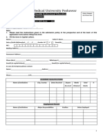 CHPE Admission Form