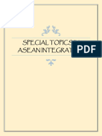 Special Topics in Asean Integration