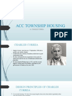 Acc Township Housing: Ar. Charles Correa