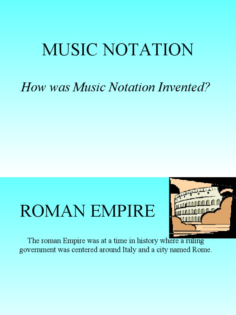 How Was Music Notation Invented? PDF Musicology