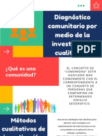 Diagnóstico Comunitario Por Medio de La Investigación Cualitativa.