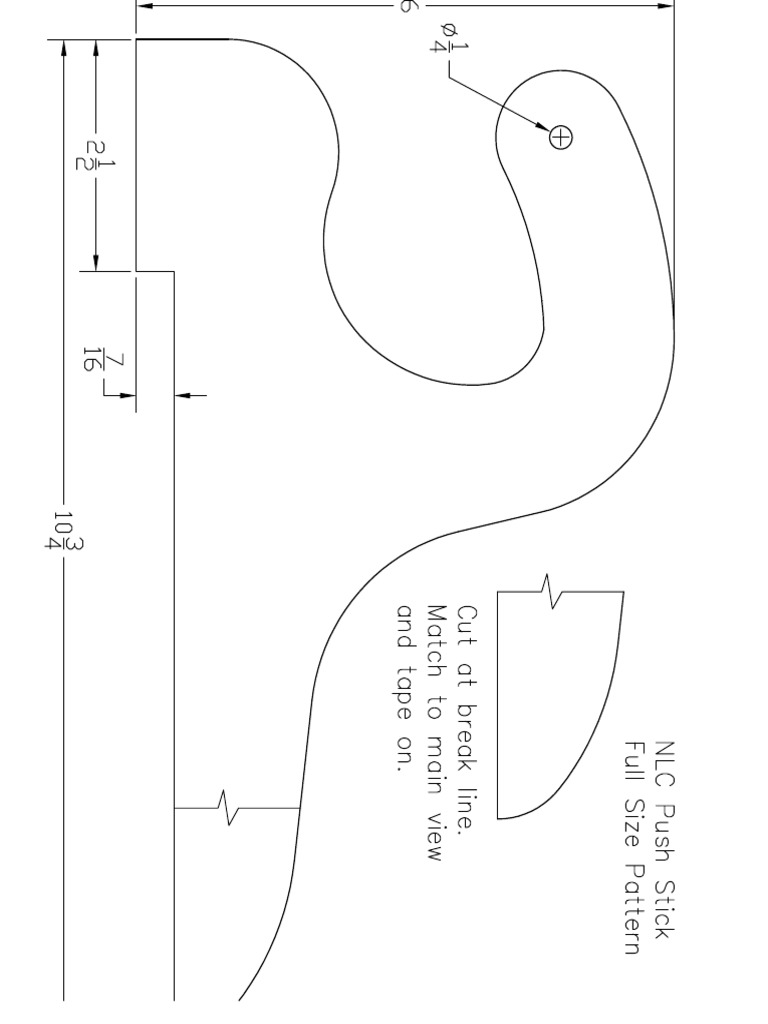 NLC Push Stick Pattern Full Size by Dave Smith PDF