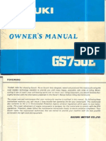 GSX750E Owners Manual