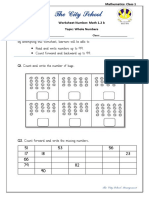 Class 1 Math Worksheet 1.2 B