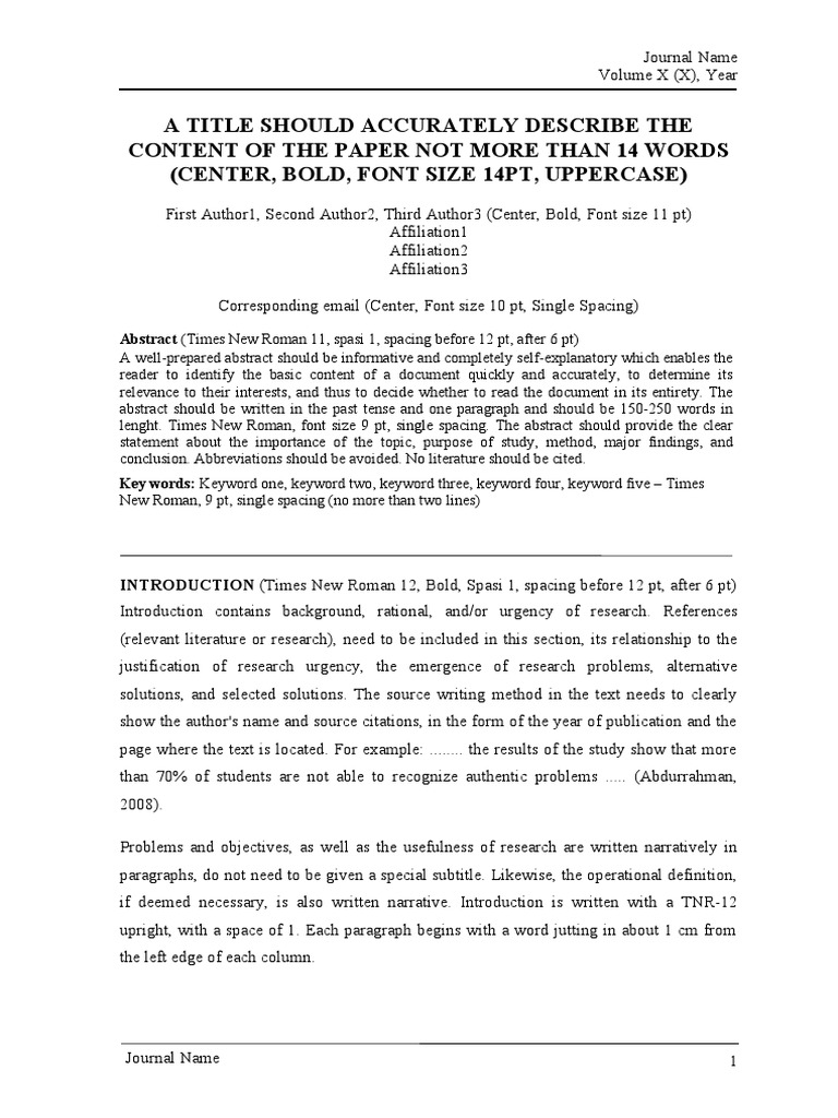 Project Journal Format Guidelines | PDF | Data | Methodology