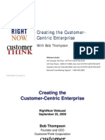 Creating The Customer-Centric Enterprise: With Bob Thompson