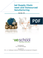 Global Supply Chain Management and Outsourced Manufacturing: Sub Code - 475