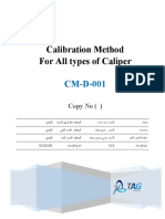Calibration Method for Calipers