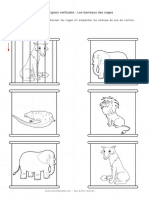 6 Graphisme Les Lignes Verticales Fermer Les Cages d Animaux