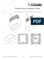 AS610/AS630 Outdoor Siren Installation Sheet