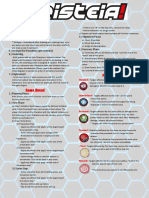 Game Setup: 1.) Choose Scenario 2.) Build Team 3.) Unveil Your Team 4.) Build The Tactics Deck 3.) Objectives Phase