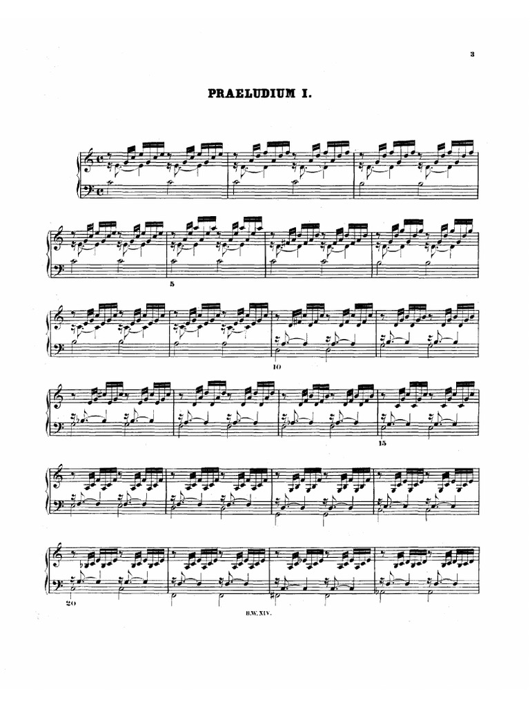 Prélude N°1 BWV846 - Bach, Johann-Sebastian - Livres