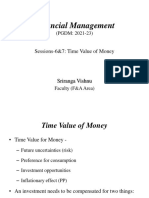 Financial Management: Sessions-6&7: Time Value of Money
