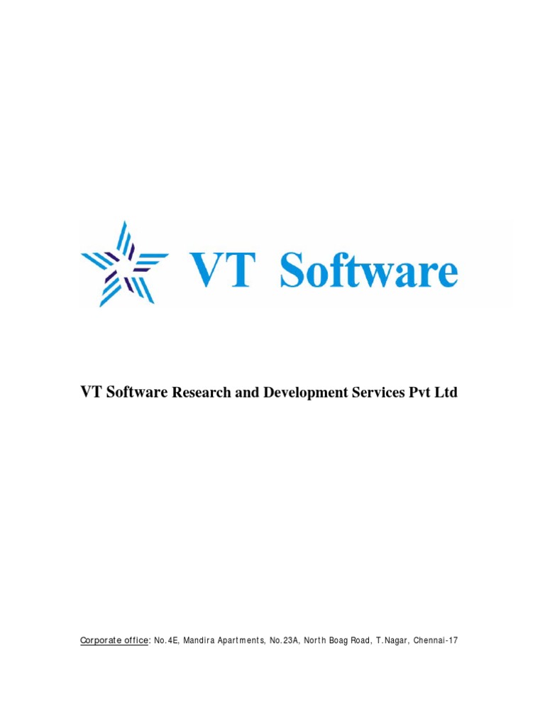 VT Software Research and Development Services Pvt Ltd A Comprehensive