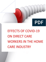 Effects of Covid-19 On Direct Care Workers