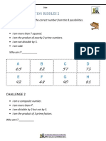 Prime Factorization Riddles Worksheet