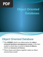 Object Oriented Databases