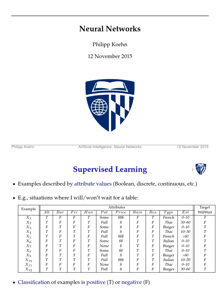 2016 Slides13 Lecture Neural Networks | PDF | Neuron | Artificial ...