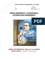 Proiect Mihai Eminescu